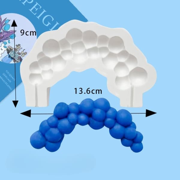 Bubble Arch Silikonform Platinum Silikon | Pärlfondant & Sockermassa Form