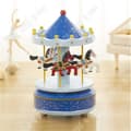Miniatyrbild 4 av 4: TD® Merry-Go-Round Music Box Cake Topper - Barn födelsedagspresent dekoration - Barnens melodilåda