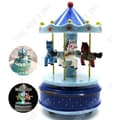 Miniatyrbild 1 av 4: TD® Merry-Go-Round Music Box Cake Topper - Barn födelsedagspresent dekoration - Barnens melodilåda