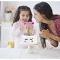 Miniatyrbild 4 av 4: TD® Unicorn Cake Topper Birthday Girl Rainbow Handgjorda tillbehör Återanvändbar ballongfest Happy Birth Banner