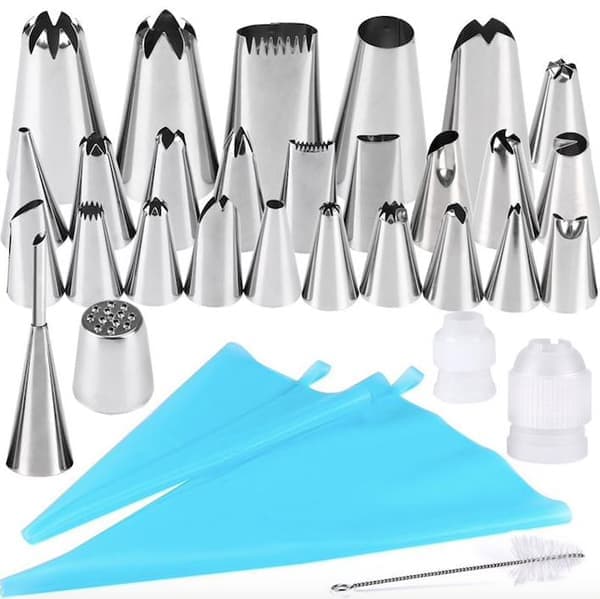 Tyllset - 27st Spritstyllar, spritspåse & koppling - Cake tool