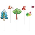 Miniatyrbild 1 av 2: Tårtspett - P'TIT Clown - re22517 - Set om 6 - Skogs­djur - 20 cm höjd