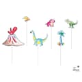 Miniatyrbild 1 av 2: P'TIT Clown re22518 - Set med 5 dinosaurtårtpinnar till födelsedagen