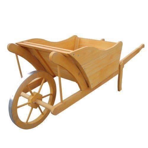 Planteringskärl - HABAU - 475 - Brun - Gammal skottkärra stil - 1 st