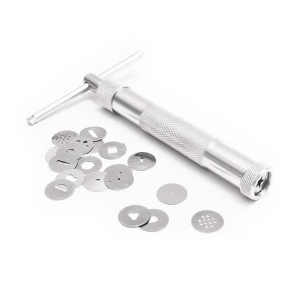 Extruder för sockerpasta - SCRAPCOOKING - 20 mönster - Grå