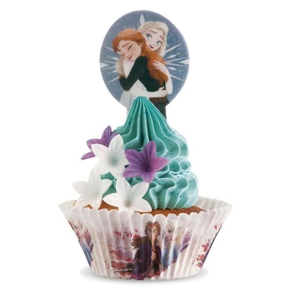 Cupcake Picks - FRYST - Set med 20 - Ätbara - Flerfärgad - Födelsedagsdekoration