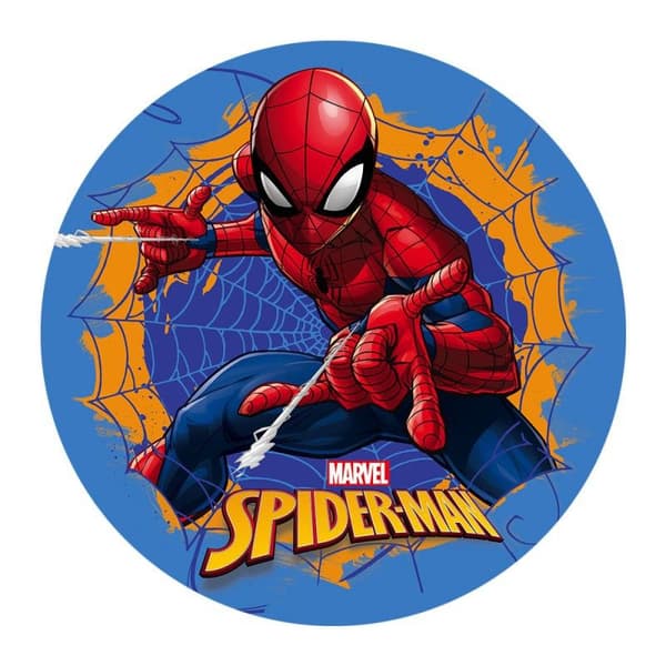 Disks Deco Tårta i Azymsk Spiderman - Vit - 20cm