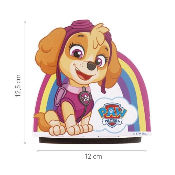 Dekora - 354130 - Cake Topper för konditorivaror | Cake Topper of Skye från Paw Patrol - Storlek: 12x12,5 cm