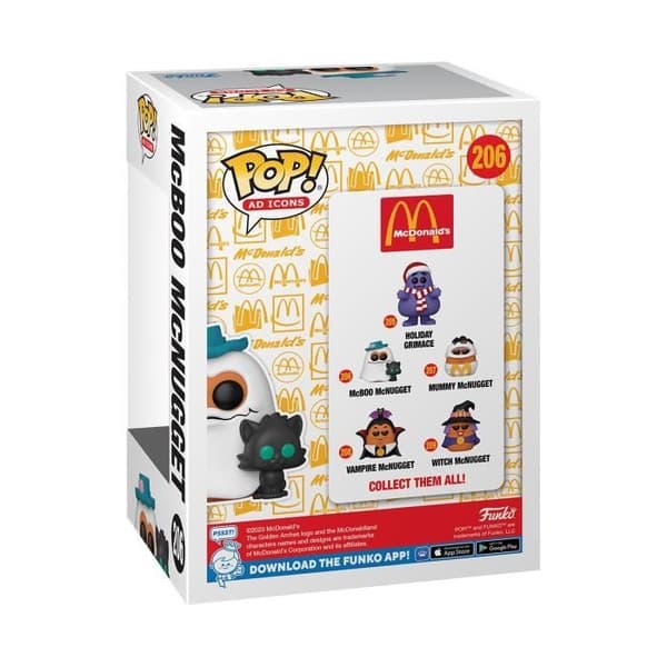 Funko Pop! Annonsikoner: McDonalds - McBoo McNugget - Flerfärgad - Grå
