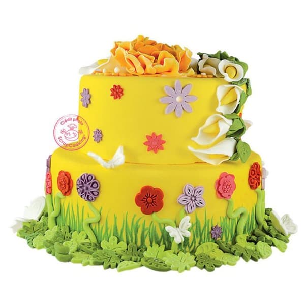 Rullt sockerpasta gul Ø 36 cm - 430 g