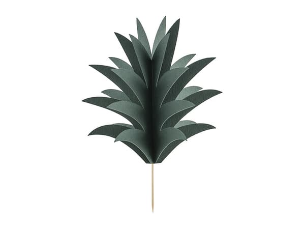 Aloha Cupcake-dekorationer - Ananas (1 ask / 40 förpackningar) (1 förpackning / 6 st.)