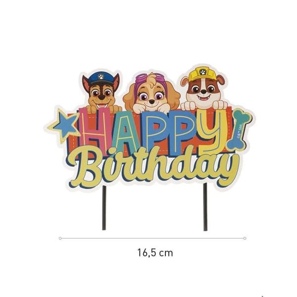 PAW PATRUL PAPPER TÅKTOPPERS 17,5X15CM Gul