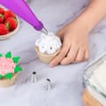 Miniatyrbild 7 av 7: Lollanda 40-delars tårtdekoreringsset – inklusive rostfria spritsmunstycken och silikon spritspåsar