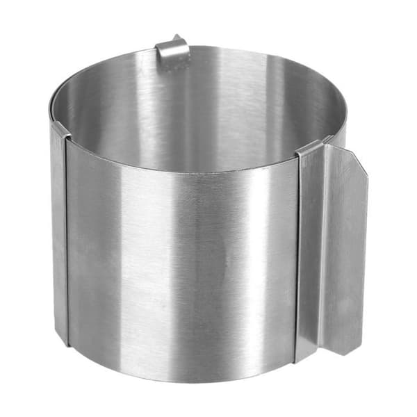 Utbyggbara formar - 5five - Set med 4 mini runda formar - Rostfritt stål - D. 6-10 cm - H. 5.1 cm