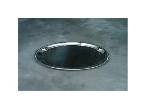 Serveringsfad 34x46 cm Oval Sølvblik,48 stk/krt
