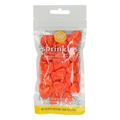 Wilton Sprinkles -Red Jumbo Heart- 56g