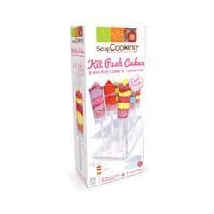 Kit med 8 Mini Push Cakes - Ej specificerat - Plexiglas display - Återanvändbar - 50 ml - 18 cm hög