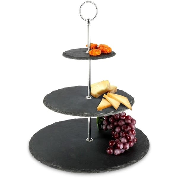 STEN Tallerken til småkager, muffins, frugt, 3 etager