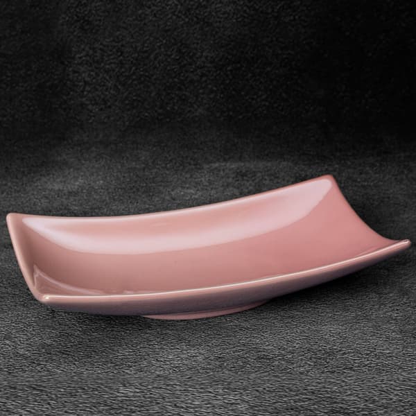 Dekorativ tallerken SIMONA1 31x17 Eurofirany pink