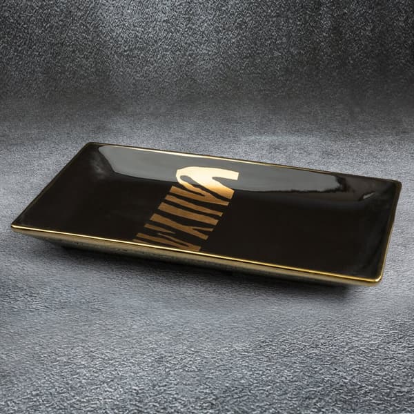 Dekorativ tallerken SELENA 35x20 Eurofirany sort