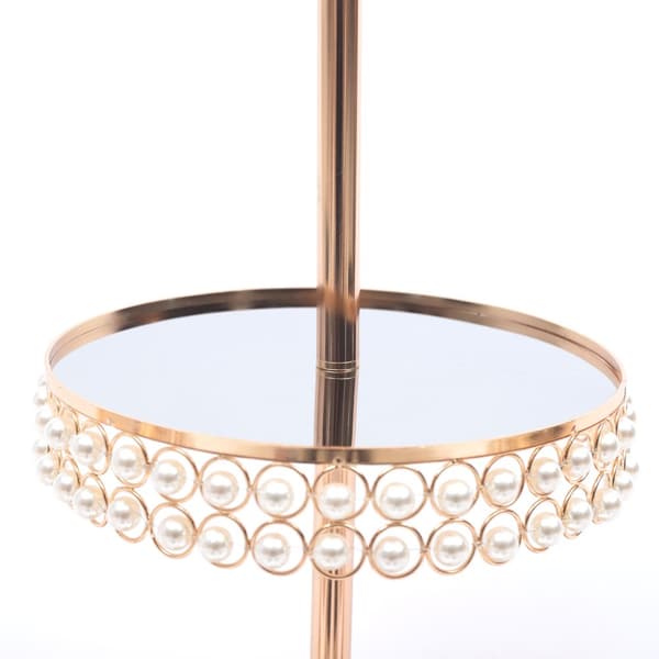 Kultainen kakkujalka, elegantti muotoilu, kestävä metallirunko, monipuoliset näyttömahdollisuudet