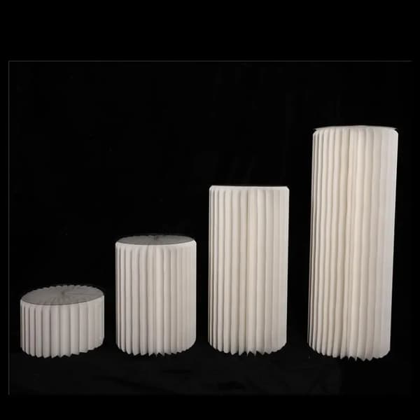 Kagestander, Foldedesign, Bryllupsdekoration,H20 40 60 80 hvid