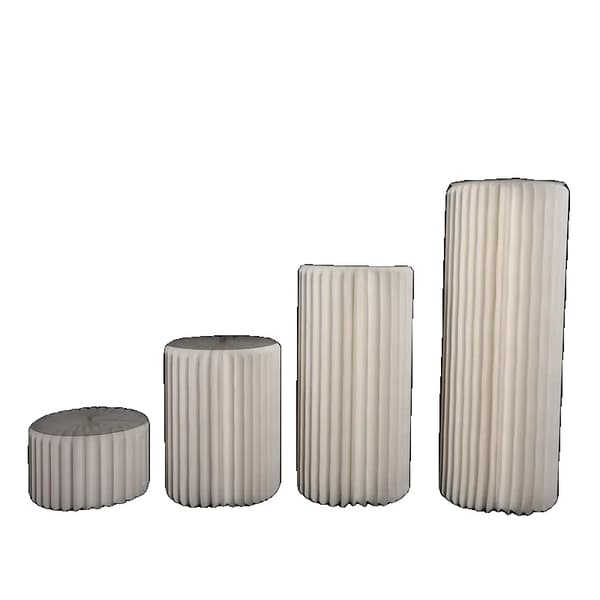Kagestander, Foldedesign, Bryllupsdekoration,H20 40 60 80 hvid