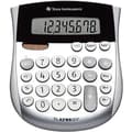 Miniatyrbild 1 av 2: Texas Instruments TI-1795 SV Miniräknare Silver Display (ställen): 8 solcell, batteri (B x H x D) 118 x 10 x 138 mm