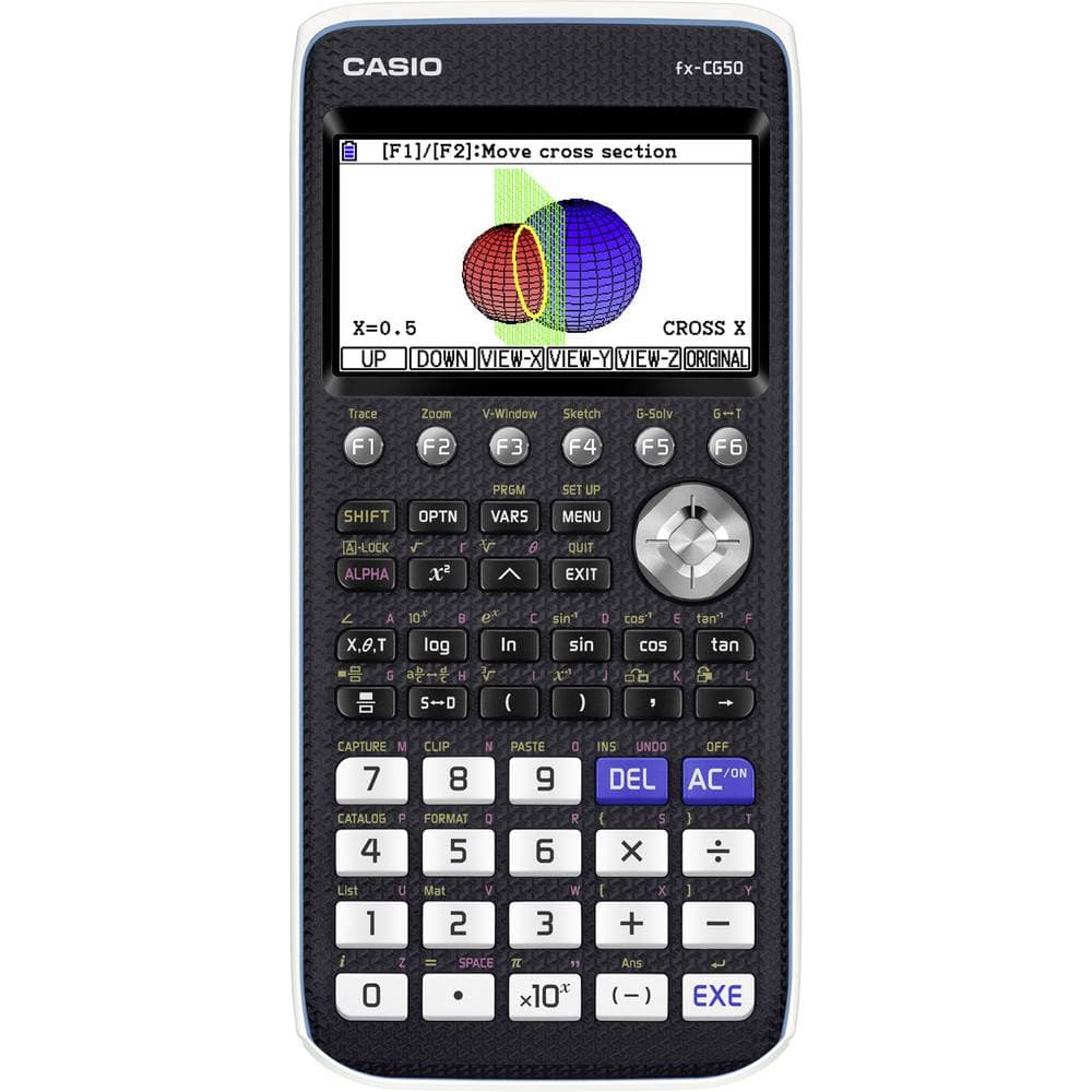 Casio fx-CG50 Grafräknare Svart Display (ställen): 21 batteri (B x H x D) 89 x 18.6 x 188.5 mm