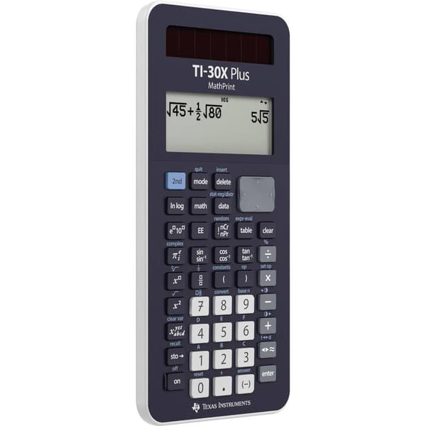 Texas Instruments TI-30X Plus MathPrint Skolräknare Svart Display (ställen): 16 batteri, solcell