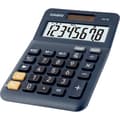 Miniatyrbild 3 av 4: Casio MS-8E Bordsräknare Mörkblå Display (ställen): 8 solcell (L x B) 101 mm x 149 mm