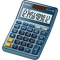 Miniatyrbild 1 av 4: Casio MS-120EM Bordsräknare Blå Display (ställen): 12 solcell (L x B) 101 mm x 149 mm