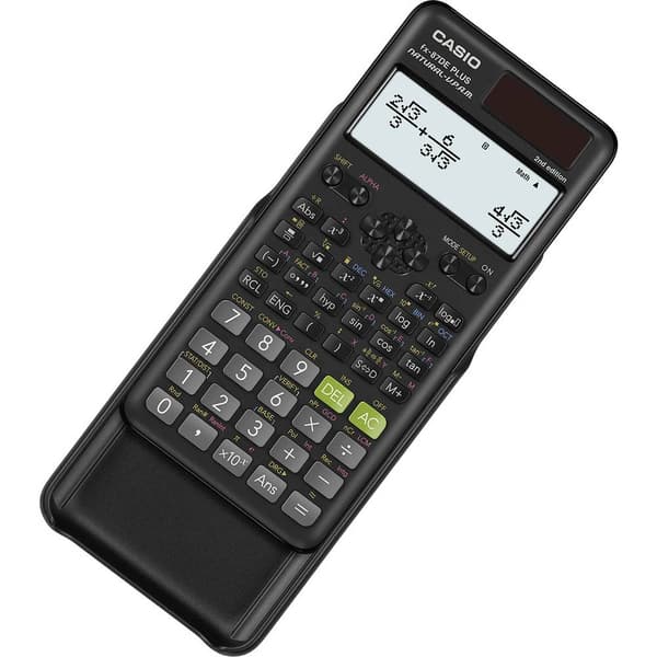 Casio FX-87DEPLUS-2 Tekniskt vetenskapsdator Svart Display (ställen): 12 solcell, batteri (B x H x D) 77 x 11 x 162 mm
