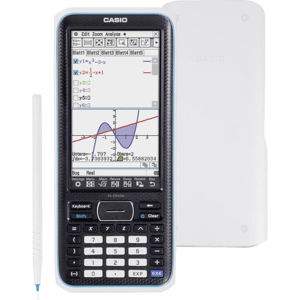 Casio FX-CP400 Grafräknare Svart Display (ställen): 25 batteri (B x H x D) 89 x 21.1 x 206 mm