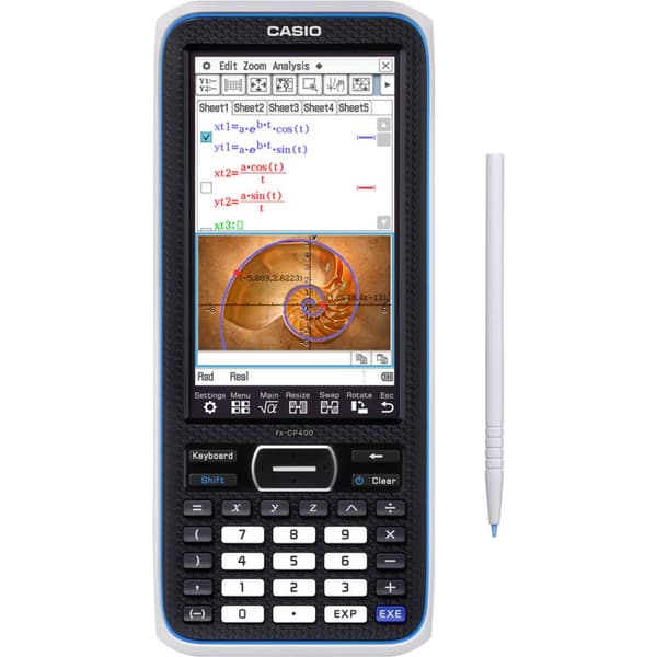 Casio FX-CP400 Grafräknare Svart Display (ställen): 25 batteri (B x H x D) 89 x 21.1 x 206 mm