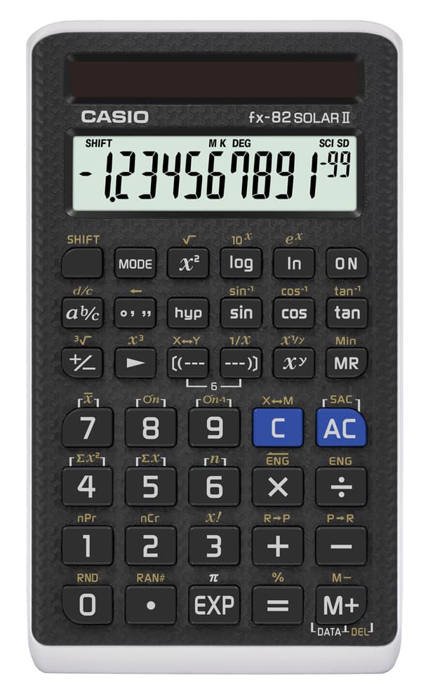 FX-82Solar II Casio Sort