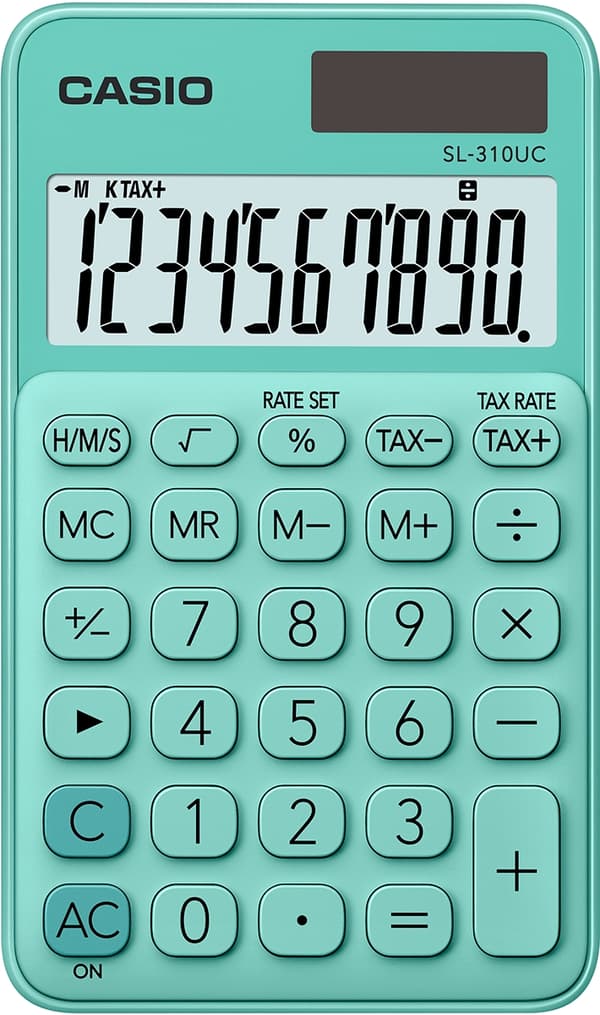 Miniräknare SL-310UC GN Casio Grøn