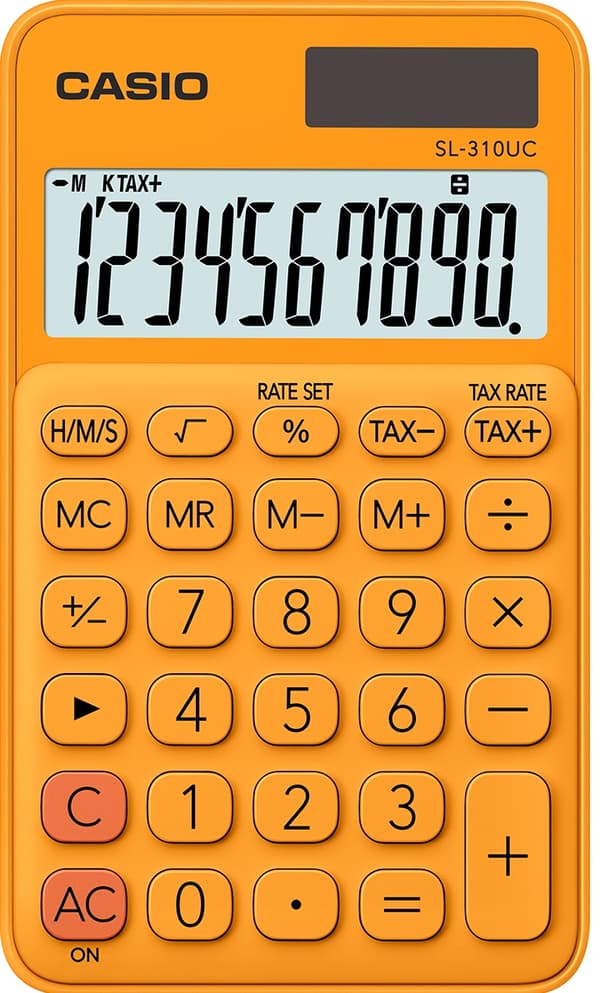 Miniräknare SL-310UC RG Casio Orange