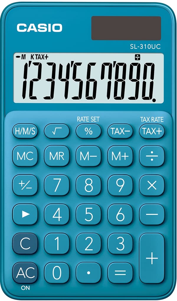 Lommekalkulator SL-310UC BU Casio Blå
