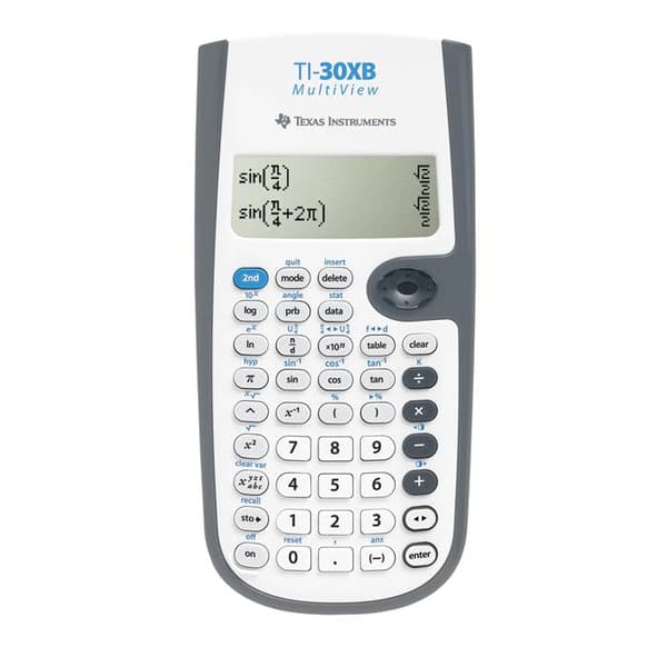 Kalkulator teknisk TEXAS TI-30XB Multiwiew Grå, Hvit