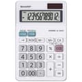 Miniatyrbild 1 av 2: Sharp EL-320W Miniräknare Vit Display (ställen): 12 batteri, solcell