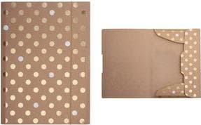 herlitz folder Pure Glam, A4, kraftkartong 3 flikar, med elastisk stängning i guld - 1 st (50021734)