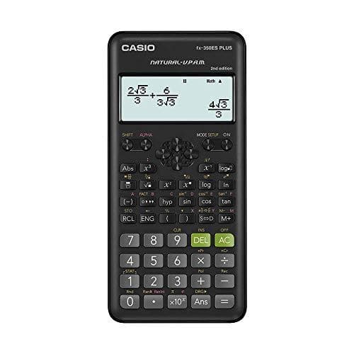 CASIO SCIENTIFIC REGNERE FX-350ESPLUS-2 SORT, 12-CIFFER DISPLAY
