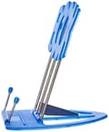 Miniatyrbillede 3 af 5: WEDO læsestand BOOK, med plastik underdel, blåt forniklet metalbeslag, trinløst justerbar vinkel, - 1 stk (211 19903)