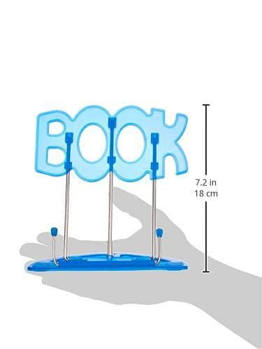 WEDO læsestand BOOK, med plastik underdel, blåt forniklet metalbeslag, trinløst justerbar vinkel, - 1 stk (211 19903)