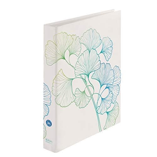 herlitz 50033423 ringbind maX.file, A4, 2-rings mekanisme, motiv: GREENline Ginkgo, 1 stk.