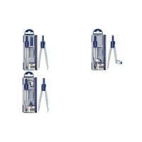 STAEDTLER skolekompas Noris Club 550 60, længde: 124,2 mm præcisionskompas i hængslet lågkasse, med stumpvinklet (550 60)