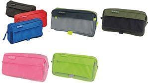 herlitz 50039012 loafers med 2 udvendige lommer, grå/neon, 1 stk.