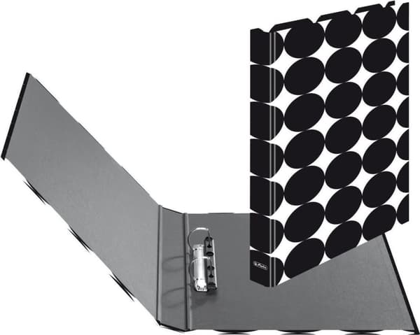 Herlitz maX.file ringpärm A4 svart - vit (50040094)