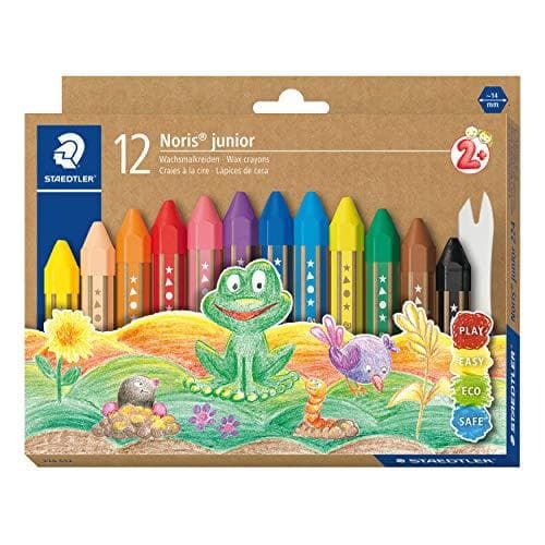 STAEDTLER vaxkrita Noris junior, kartong om 12, hexagonal, papperskrage, diameter: 14 mm, längd: - 1 st (224 C12)